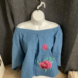 Jean blouse small/ medium